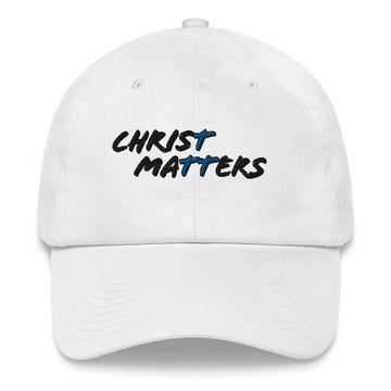 Unisex Baseball Hat - Black/Blue Logo